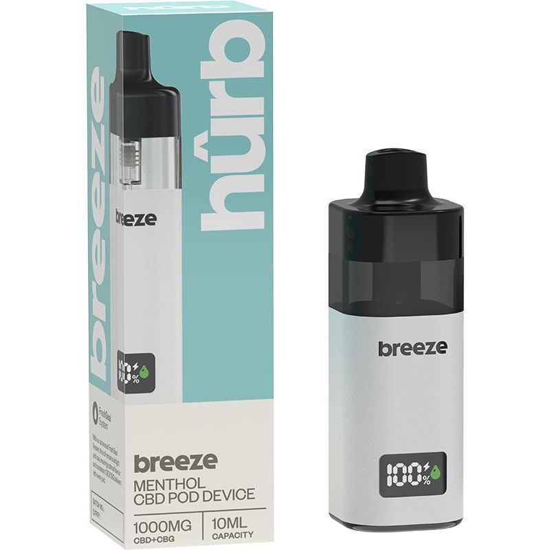 Hurb Breeze Prefilled CBD+CBG Vape Kit 1000mg | 17 | FREE UK Delivery! Vape Hound Ltd Hurb Breeze Prefilled CBD+CBG Vape Kit 1000mg | 17 | FREE UK Delivery! Vape Hound Ltd