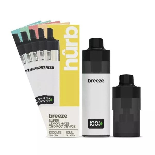 Hurb Breeze Prefilled CBD+CBG Vape Kit 1000mg | 17 | FREE UK Delivery! Vape Hound Ltd Hurb Breeze Prefilled CBD+CBG Vape Kit 1000mg | 17 | FREE UK Delivery! Vape Hound Ltd