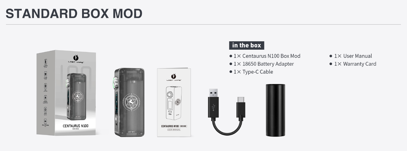 Lost Vape Centaurus N100 Box Mod | SALE 23! | FREE UK Delivery! Vape Hound Ltd Lost Vape Centaurus N100 Box Mod | SALE 23! | FREE UK Delivery! Vape Hound Ltd