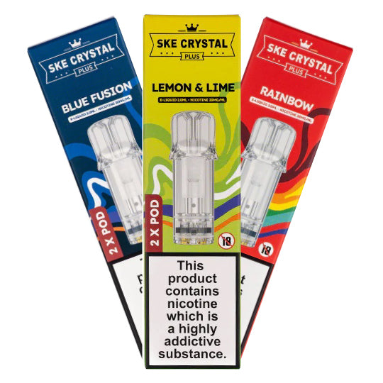 SKE Crystal Plus Prefilled Pods 2 Pack | 2x9 or 5x17.50 | FREE UK Delivery! Vape Hound Ltd SKE Crystal Plus Prefilled Pods 2 Pack | 2x9 or 5x17.50 | FREE UK Delivery! Vape Hound Ltd