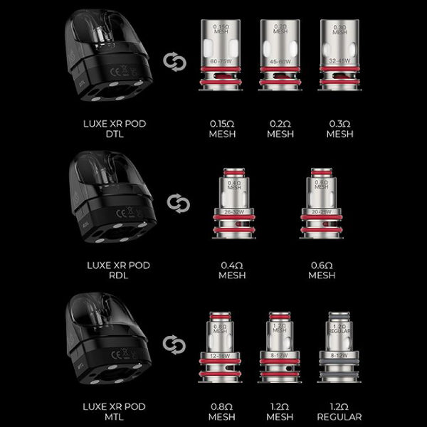 Vaporesso Luxe XR Replacement Pods 2 Pack | 5.50 | FREE UK Delivery! Vape Hound Ltd Vaporesso Luxe XR Replacement Pods 2 Pack | 5.50 | FREE UK Delivery! Vape Hound Ltd
